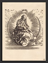Albrecht DÃ¼rer (German, 1471 - 1528), The Madonna on the Crescent, 1510-1511, woodcut on laid