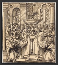 Les Réformateurs Martin Luther et Jan Hus communiant les Princes de Sax