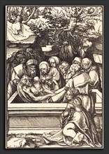 Lucas Cranach the Elder (German, 1472 - 1553), The Entombment, in or before 1509, woodcut