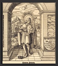 Leonhard Beck (German, c. 1480 - 1542), Saint Jodocus, 1516-1518, woodcut