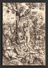 Lucas Cranach the Elder (German, 1472 - 1553), Adam and Eve in Paradise, 1509, woodcut