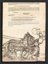Albrecht DÃ¼rer (German, 1471 - 1528), The Triumphal Chariot of Maximilian I (The Great Triumphal