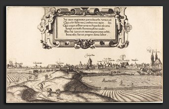Hans Sebald Lautensack (German, 1524 - 1561-1566), View of Nuremberg from the East [left section],