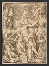 Johann Ladenspelder (German, 1512 - 1561 or after), The Holy Trinity, 1542, engraving