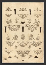 Daniel Mignot (German, active 1593-1596), Eleven Different Studs and Twenty-Three Ornaments, 1593,