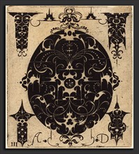Master AD (German, active late 16th century), Ornament, engraving