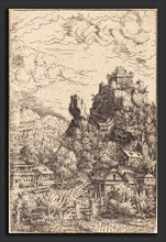 Hans Sebald Lautensack (German, 1524 - 1561-1566), Landscape with a Castle, 1553, etching