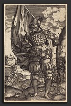 Master FG (German, active 1534-1537), The Standard Bearer, engraving
