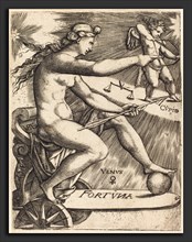 Johann Ladenspelder (German, 1512 - 1561 or after), Venus, engraving