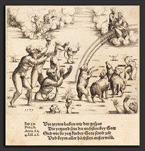 Augustin Hirschvogel (German, 1503 - 1553), The Last Judgment, 1549, etching