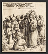 Augustin Hirschvogel (German, 1503 - 1553), The Raising of Lazarus, 1545, etching