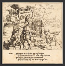 Augustin Hirschvogel (German, 1503 - 1553), The Sacrifice of Isaac, 1547, etching