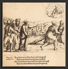 Augustin Hirschvogel (German, 1503 - 1553), The Lord Sweetens the Waters of Marah, 1548, etching