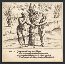 Augustin Hirschvogel (German, 1503 - 1553), The Fall of Man, 1548, etching
