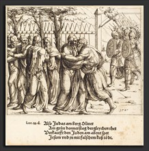 Augustin Hirschvogel (German, 1503 - 1553), The Kiss of Judas, etching