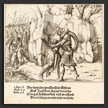 Augustin Hirschvogel (German, 1503 - 1553), Joab Betrays Abner, 1547, etching