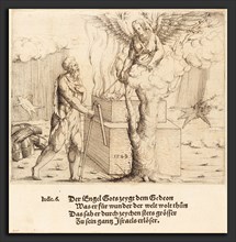 Augustin Hirschvogel (German, 1503 - 1553), The Sacrifice of Gideon, 1549, etching
