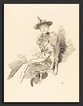 James McNeill Whistler (American, 1834 - 1903), The Winged Hat, 1890, lithograph on cream laid