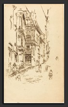 James McNeill Whistler (American, 1834 - 1903), Chancellerie, Loches, 1888, etching