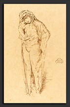 James McNeill Whistler, Draped Figure Standing, American, 1834 - 1903, lithograph