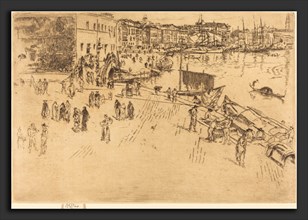James McNeill Whistler (American, 1834 - 1903), The Riva, No.I, 1879-1880, etching