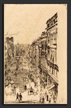 James McNeill Whistler (American, 1834 - 1903), St. James Street, 1878, etching and drypoint