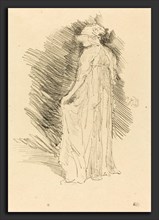 James McNeill Whistler (American, 1834 - 1903), The Draped Figure, Back View, 1894, lithograph