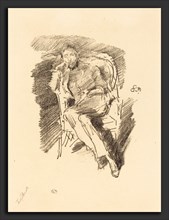 James McNeill Whistler (American, 1834 - 1903), Firelight - Joseph Pennell, No.II, 1896, lithograph