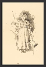 James McNeill Whistler (American, 1834 - 1903), Little Evelyn, 1896, lithograph