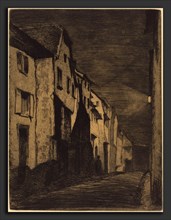 James McNeill Whistler (American, 1834 - 1903), Street at Saverne, 1858, etching