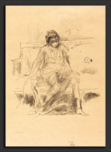 James McNeill Whistler (American, 1834 - 1903), The Draped Figure Seated, 1893, lithograph