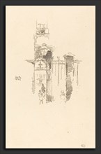 James McNeill Whistler (American, 1834 - 1903), Entrance Gate, 1887, lithograph in black on cream