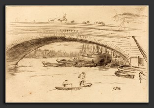 James McNeill Whistler (American, 1834 - 1903), London Bridge, c. 1875, etching