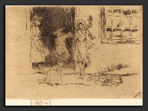 James McNeill Whistler (American, 1834 - 1903), Cottage Door, c. 1884-1886, etching