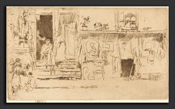 James McNeill Whistler (American, 1834 - 1903), Old-Clothes Shop, No.II, c. 1884-1886, etching