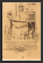James McNeill Whistler (American, 1834 - 1903), Fruit-Stall, 1880, etching and drypoint