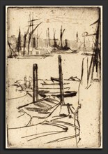 James McNeill Whistler (American, 1834 - 1903), The Tiny Pool, c. 1879, etching