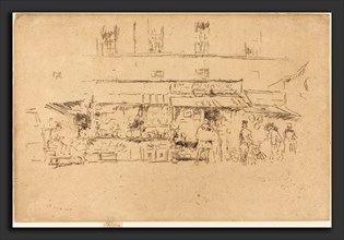 James McNeill Whistler (American, 1834 - 1903), Quai de Montebello, 1893, etching