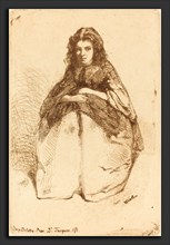 James McNeill Whistler (American, 1834 - 1903), Fumette, c. 1857, etching in brown