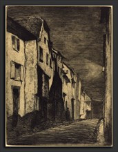 James McNeill Whistler (American, 1834 - 1903), Street in Saverne, 1858, etching in black on laid