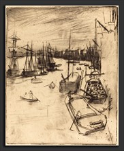 James McNeill Whistler (American, 1834 - 1903), Little Wapping, 1861, etching