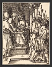 Albrecht DÃ¼rer (German, 1471 - 1528), Pilate Washing His Hands, probably c. 1509-1510, woodcut