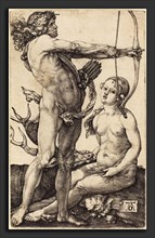 Albrecht DÃ¼rer (German, 1471 - 1528), Apollo and Diana, 1504-1505, engraving