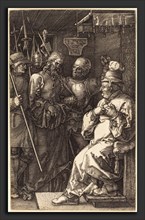 Albrecht DÃ¼rer (German, 1471 - 1528), Christ before Caiaphas, 1512, engraving