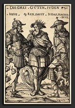Hans Burgkmair I (German, 1473 - 1531), Joshua, David and Judas Maccabaeus, 1516, woodcut