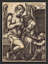 Sebald Beham (German, 1500 - 1550), Charitas, engraving