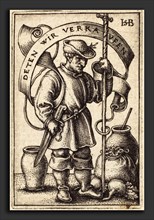 Sebald Beham (German, 1500 - 1550), Peasant at Market, engraving