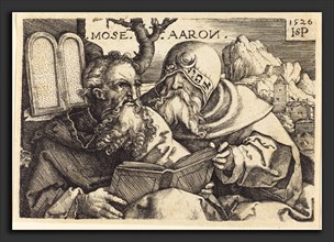 Sebald Beham (German, 1500 - 1550), Moses and Aaron, 1526, engraving