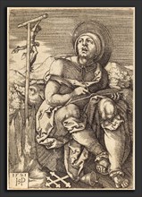 Sebald Beham (German, 1500 - 1550), Saint Anthony the Hermit, 1521, engraving