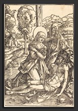 Hans Baldung Grien (German, 1484-1485 - 1545), The Lamentation, 1510, woodcut on laid paper